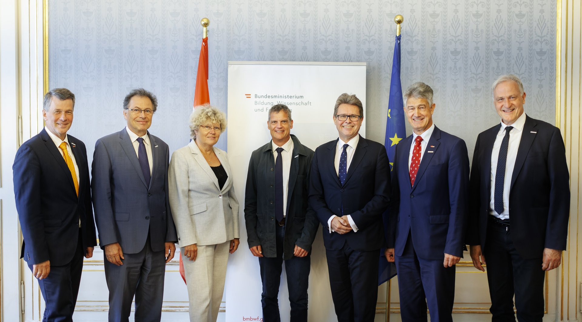 Horst Bischof, Wilfried Eichlseder, Sabine Seidler, Jens Schneider, Martin Polaschek, Harald Kainz, Peter Moser