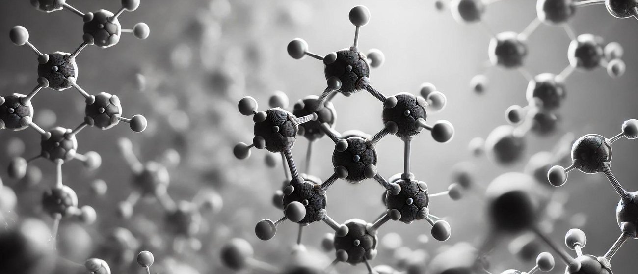 Hydrogen-carbon atoms.