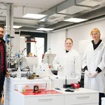 Schüler im Labor der Montanuniversität, TU Leoben.
