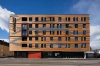 Straßenansicht des OeAD-Gästehauses "mineroom"