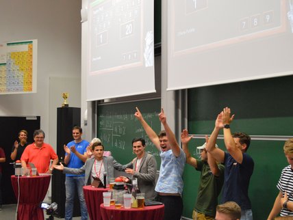 Studierende gewinnen bei "Beat the Prof" gegen Professoren der Montanuniversität.
