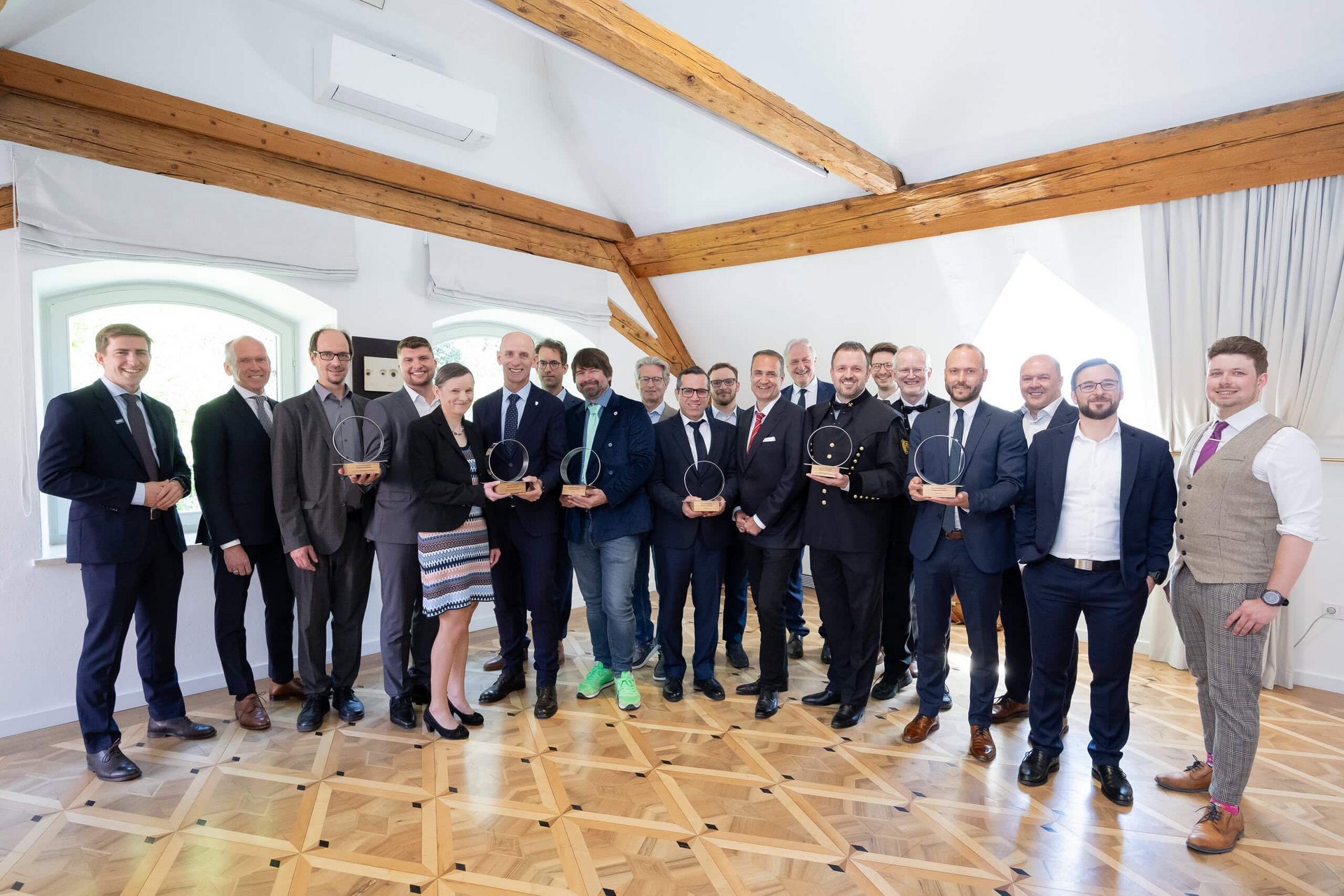 Die Sieger*innen des Innovationspreises Steiermark 2026. Foto: © Oliver Wolf. 