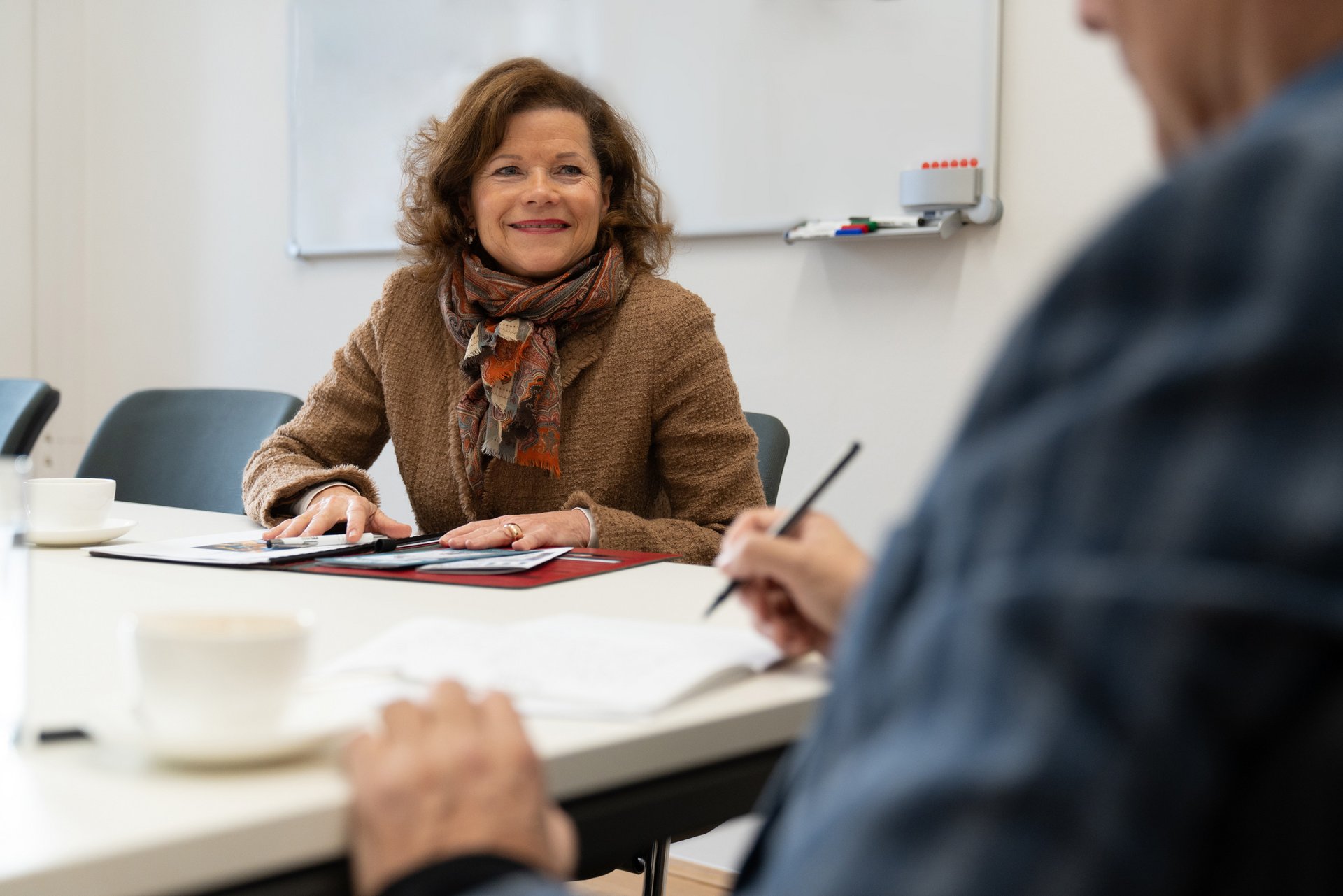 Vizerektorin Christina Holweg im Gespräch mit der Kleinen Zeitung. Foto: © MUL/Tauderer