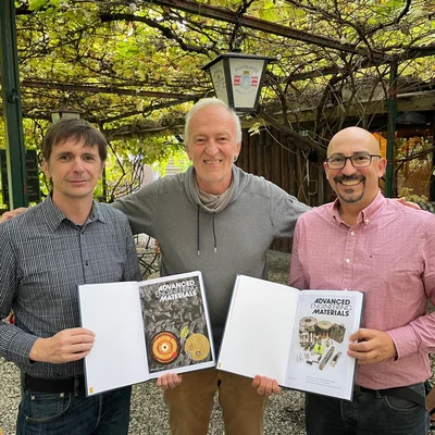 v.l.n.r.: Dr. Anton Hohenwarter, Prof. Dr. Reinhard Pippan und Prof. Dr. Daniel Kiener. Foto: © Privat