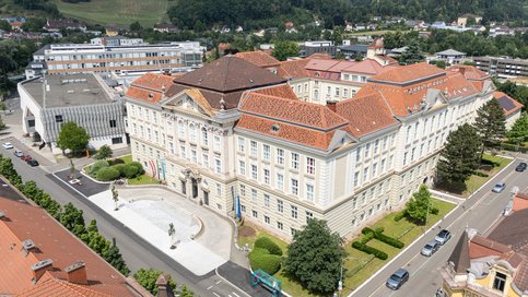 The main building of the Technical University of Leoben.