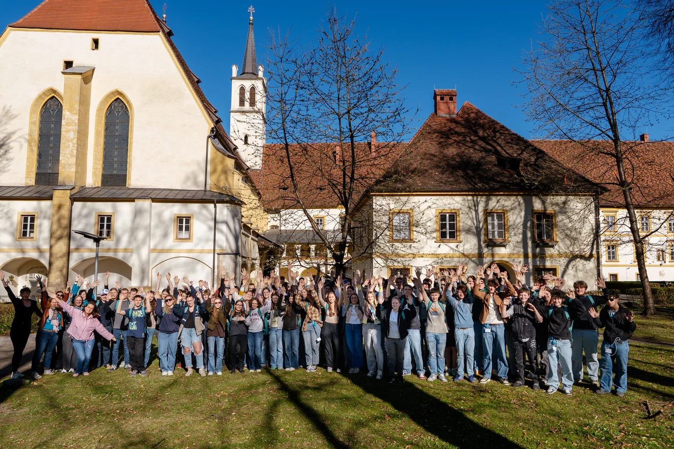 Schüler auf der Montanuniversität, TU Leoben.