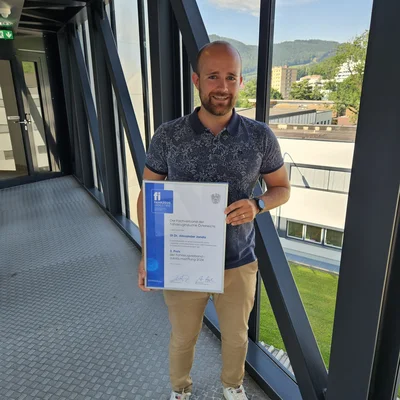 Dr. Alexander Janda, ehemaliger Dissertant am Lehrstuhl für Metallkunde der Montanuniversität Leoben, wurde von der Fahrzeugverband Jubiläumsstiftung für seine Dissertation ausgezeichnet. Foto: © Lehrstuhl für Metallkunde