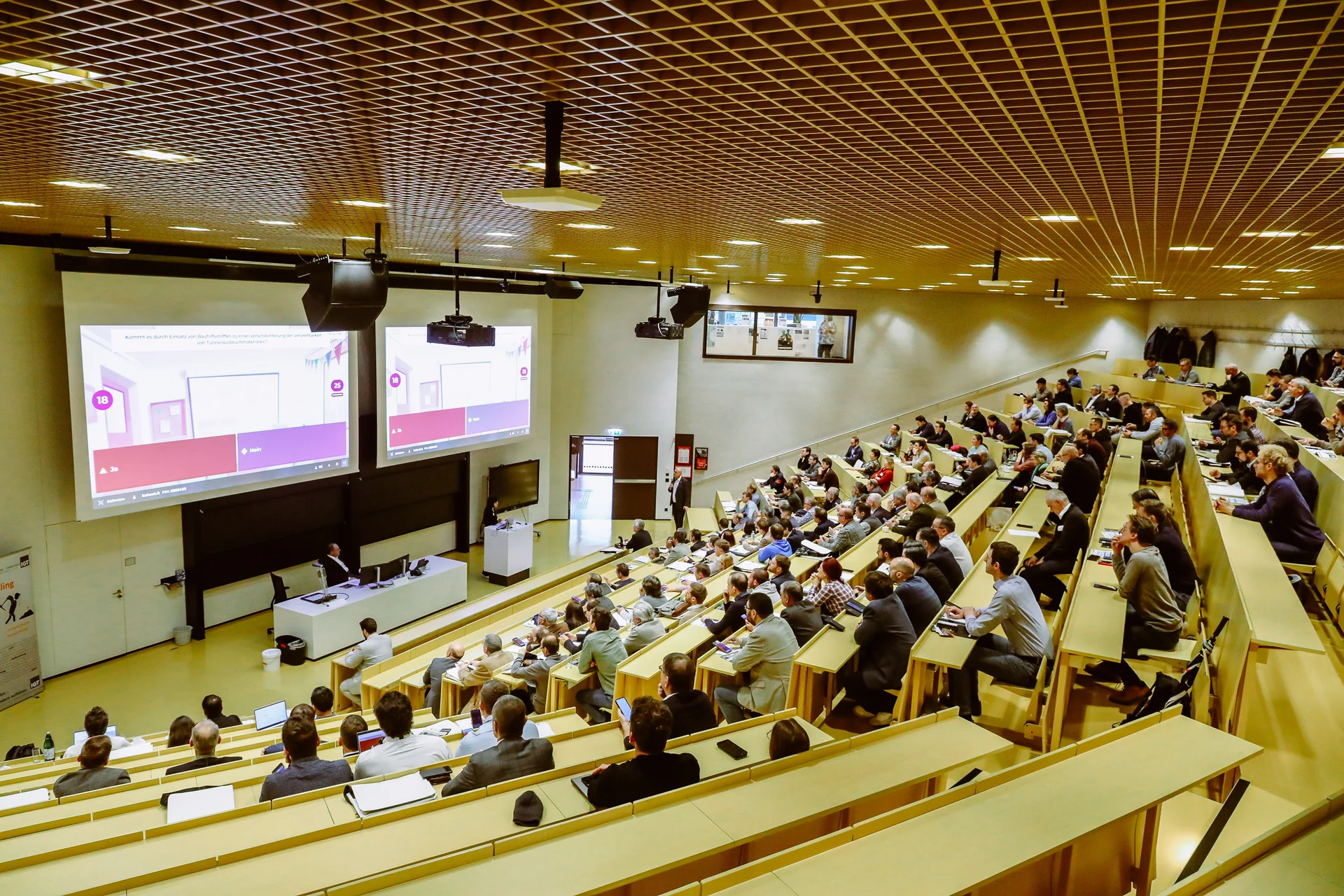 180 Teilnehmer*innen nahmen an der Konferenz im Hörsaalzentrum der Montanuniversität Leoben teil. Foto: © MUL/Lehrstuhl für Subsurface Engineering