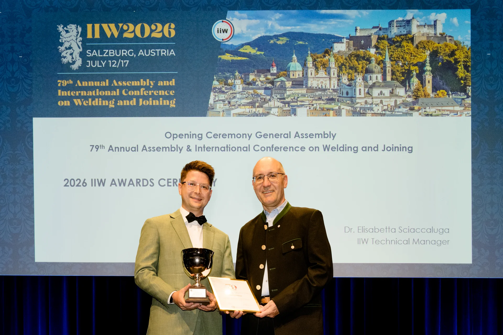 Daniel Schrittwieser bei der Preisverleihung. Foto: © IIW2026
