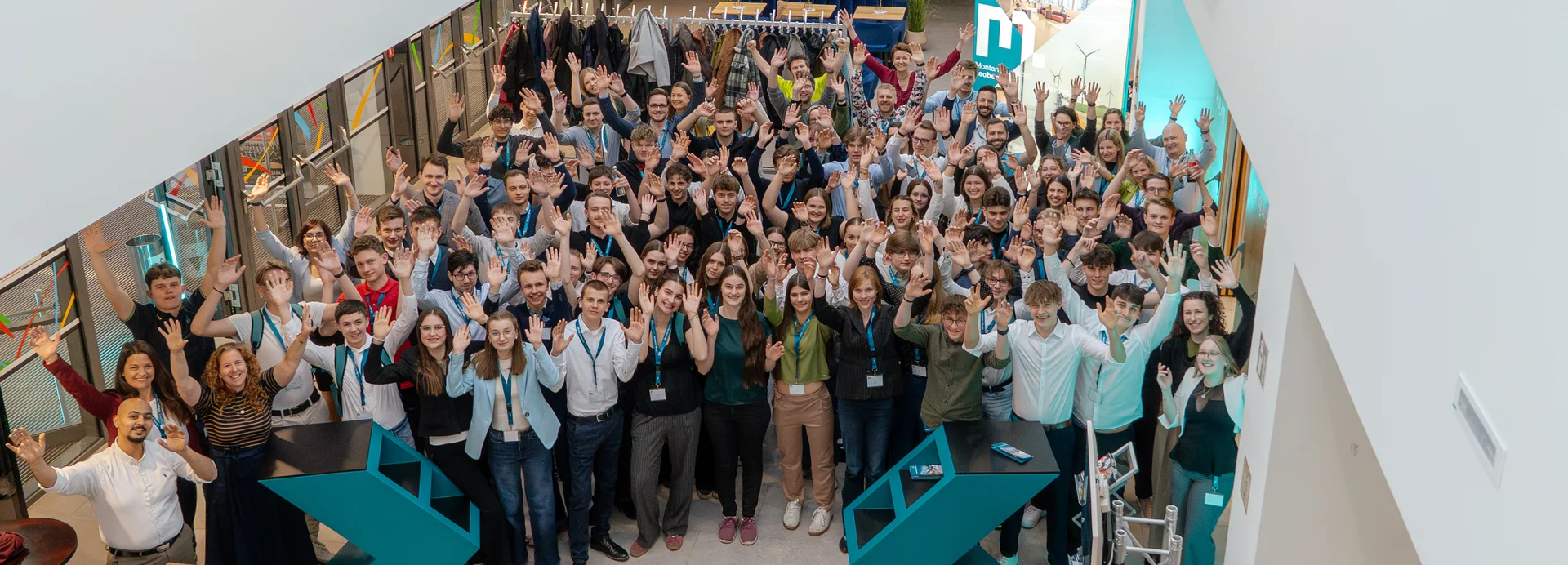 CampDays participants at the Technical University of Leoben.