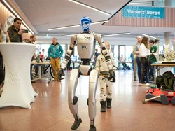 Montanuni robot at the Open Day.