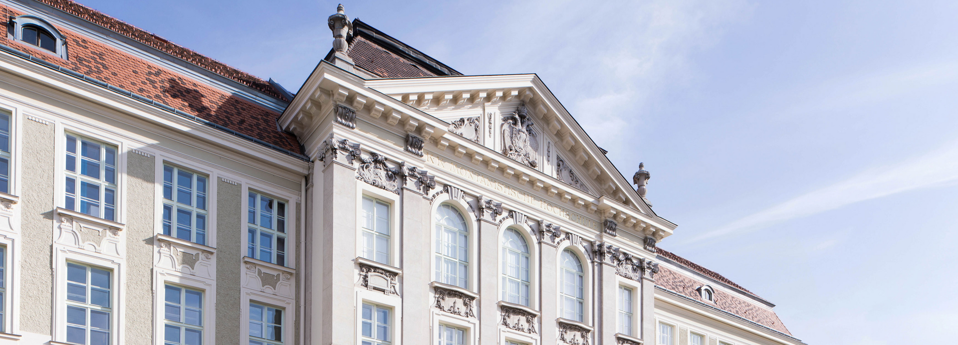 The main building of the Technical University of Leoben.