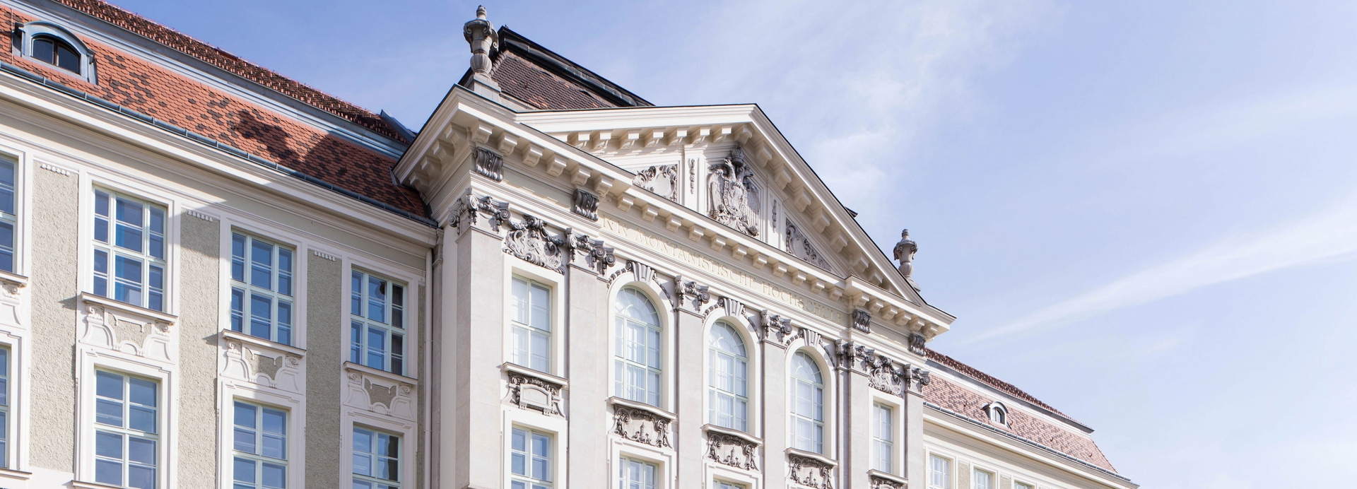 ​Das Hauptgebäude der Montanuniversität Leoben.