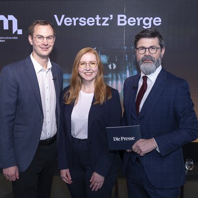 v.l.r.: Dr. Reinhard Lerchbammer, Ass.-Prof. Priv.-Doz. Dr. Eva Gerold und Michael Köttritsch von der Presse. Foto: © Roland Rudolph