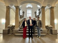Rektor Peter Moser (Mitte) gemeinsam mit der Delegation des CCCA. Foto: © MUL