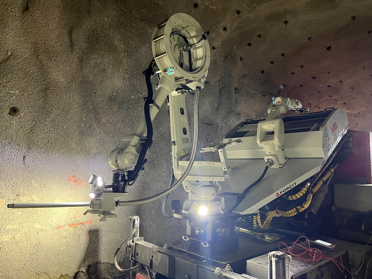 Ein Roboter, der für den Bergbau verwendet wird.